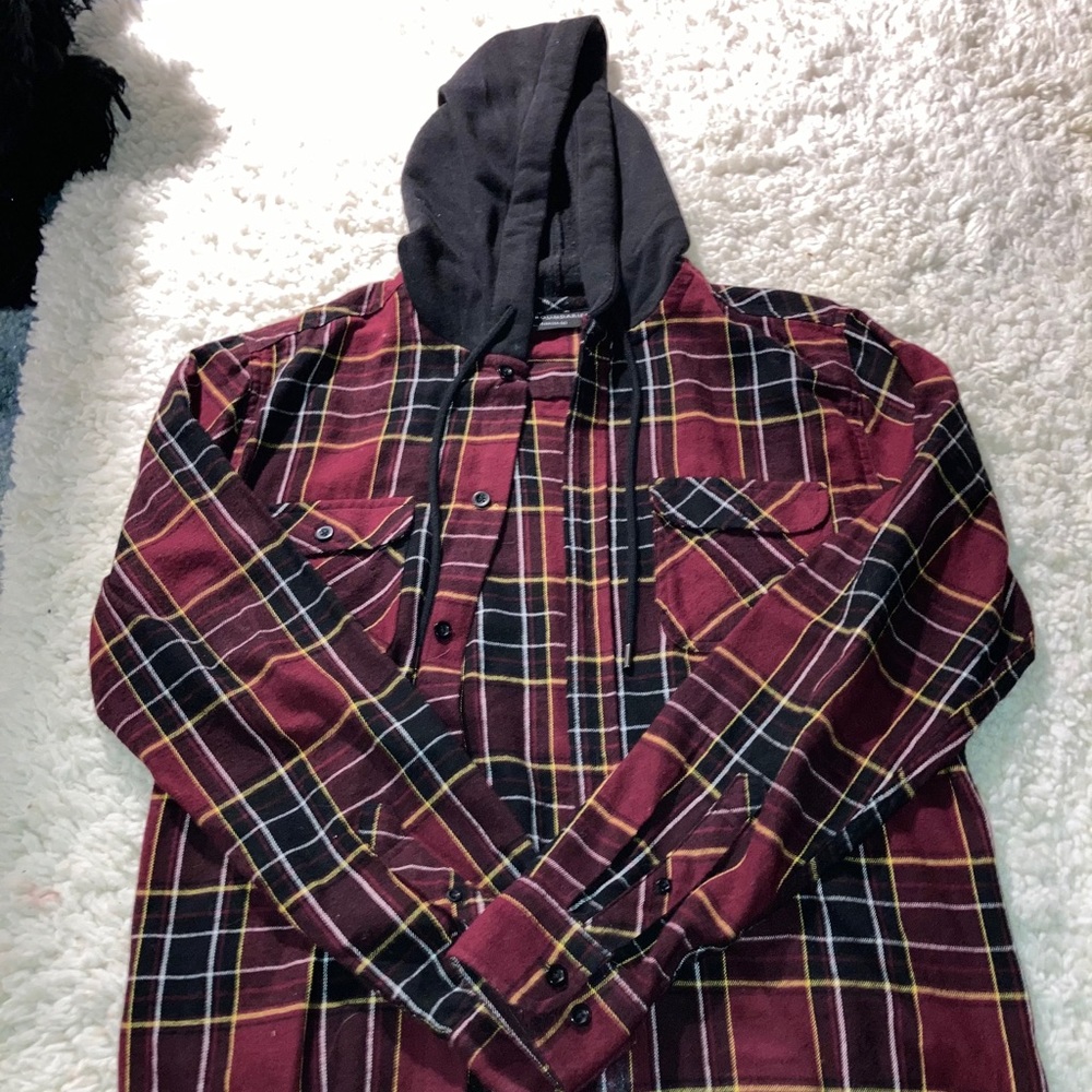 Hooded flannel